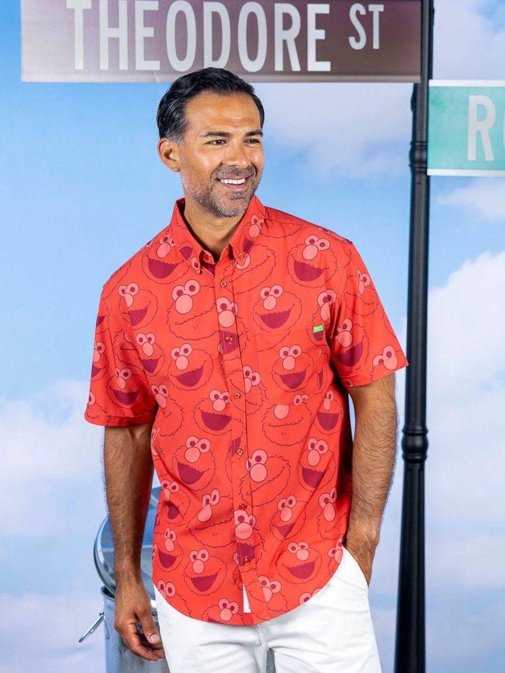 Men's RSVLT Elmo Everywhere Button Down